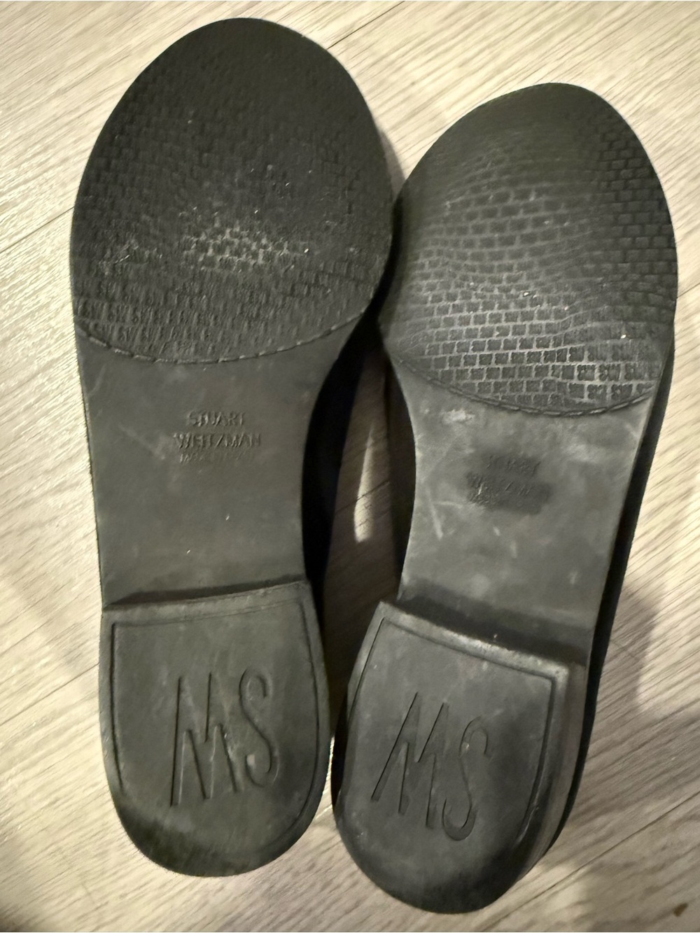 Stuart Weitzman Atabow Black Suede Loafer Flat Shoes 6.5W - Picture 5 of 6